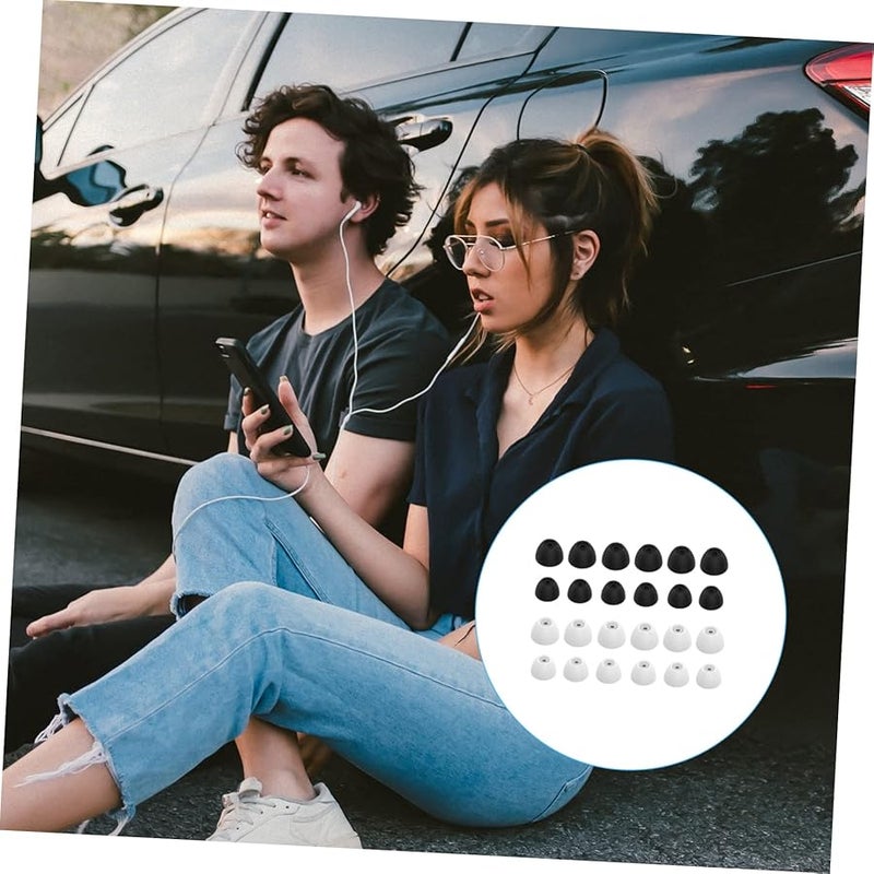 4 Pack Silicone Earbud Caps Compatible Replacement Covers Skin Friendly Protein Material - Image 3